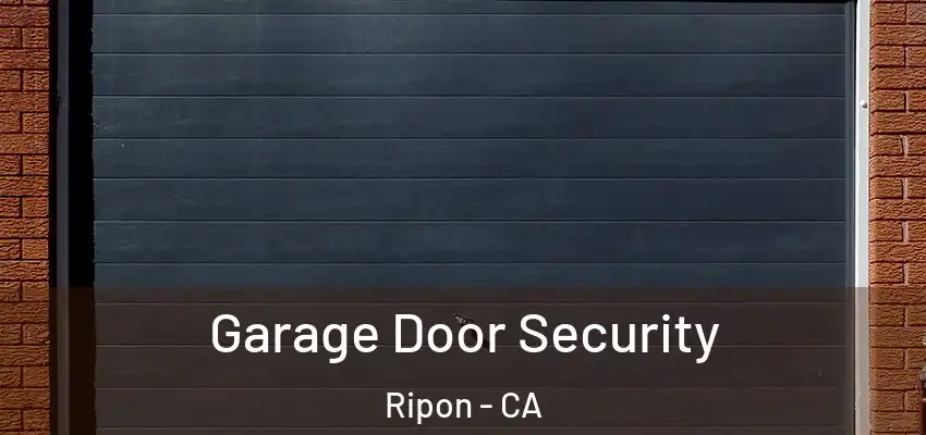  Garage Door Security Ripon - CA